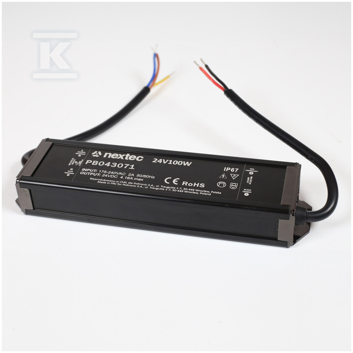 Waterproof power supply, LLG 24V / IP67 - PB043071